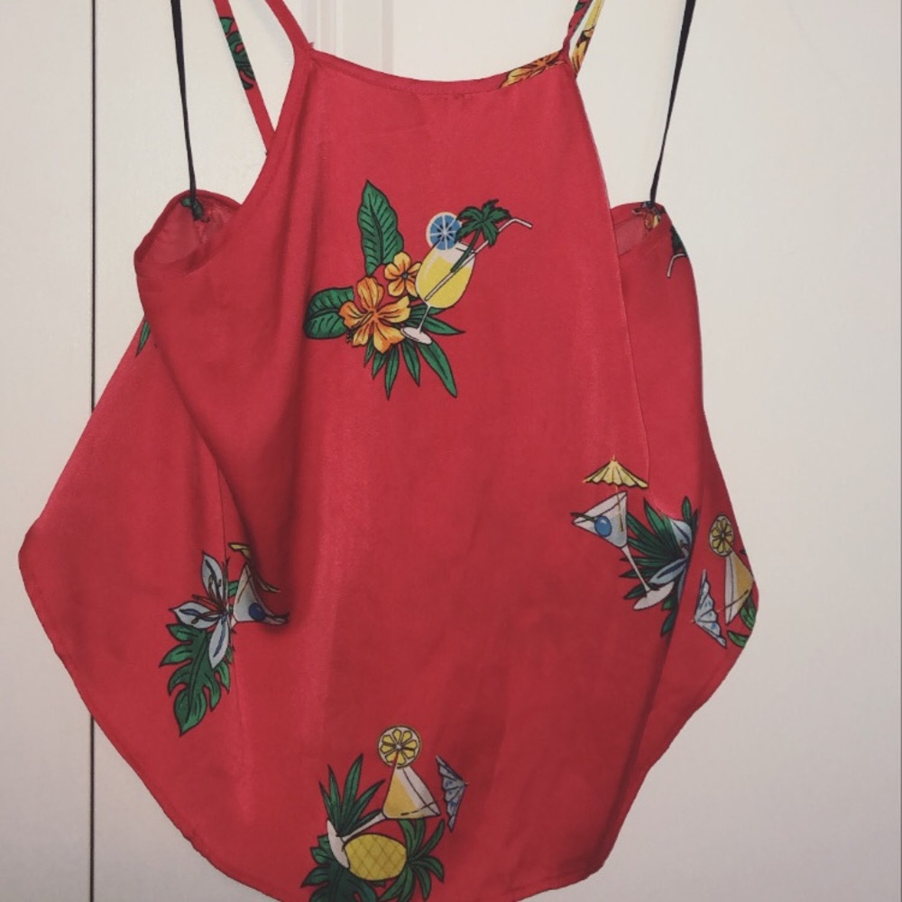 Forever21 Floral cropped tank